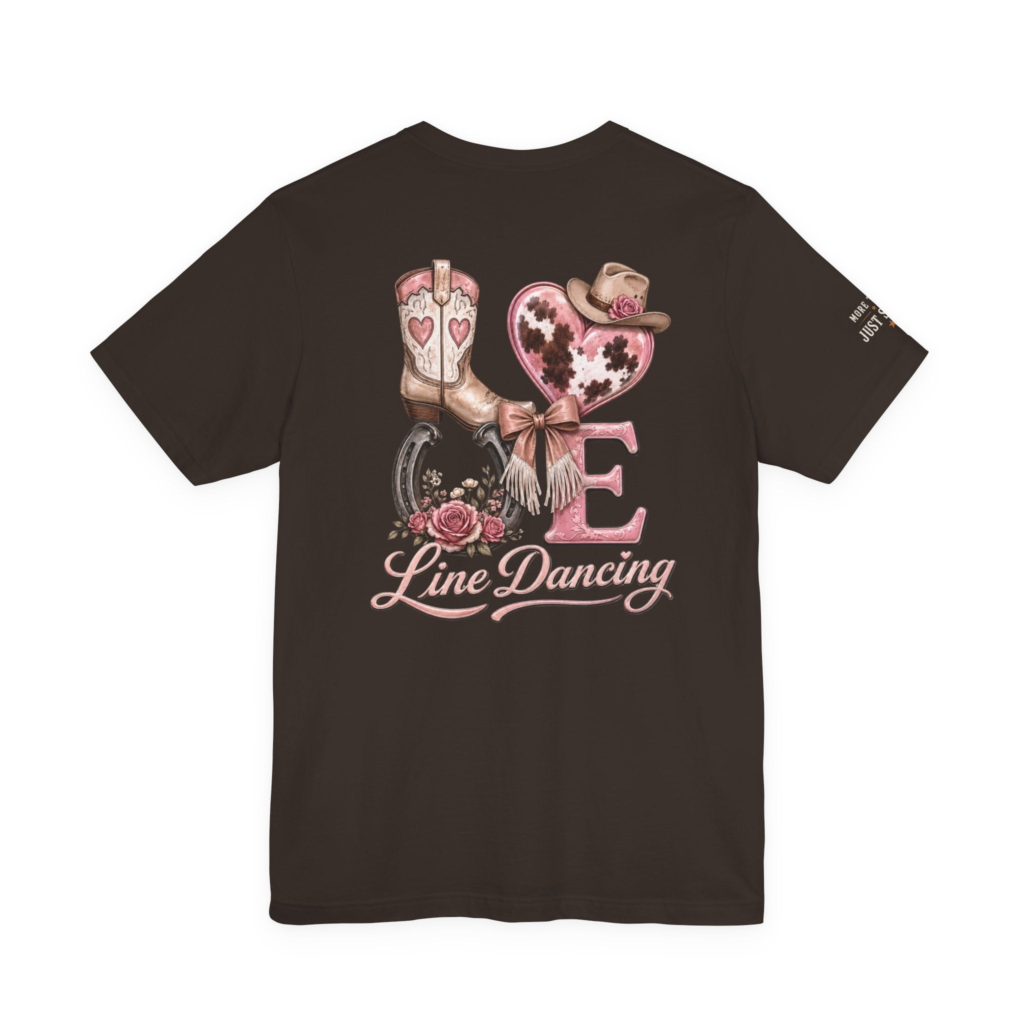 Women’s two-sided LOVE Line Dancing tee product image