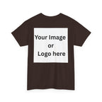 Personalized custom logo Gildan 5000 T-shirt with pocket image, name and back design placeholders – colour option 13