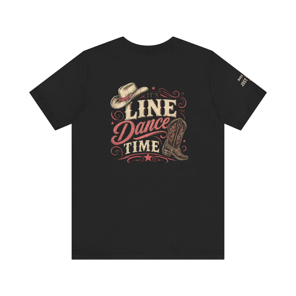 It's Line Dance Time unisex T-shirt front product mockup