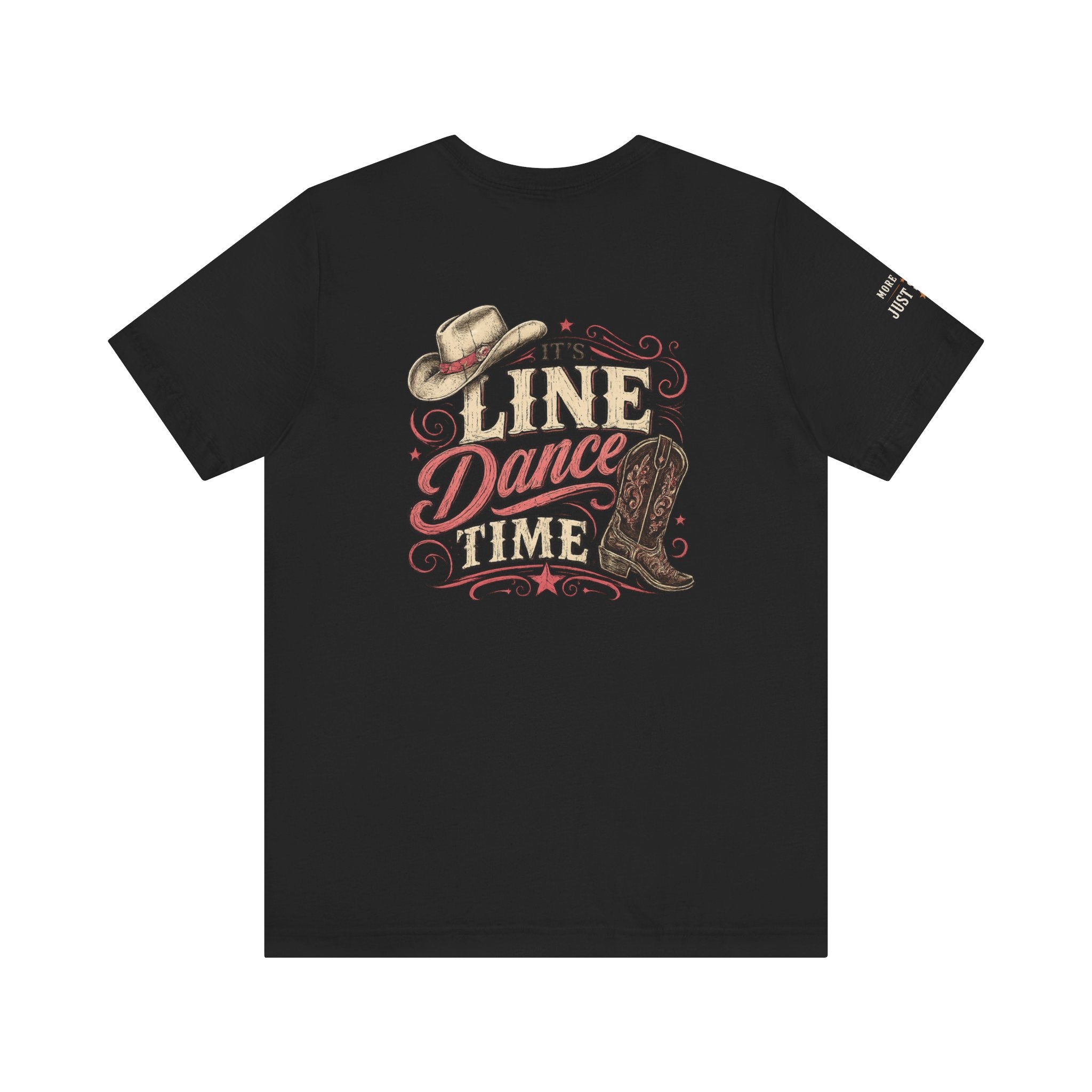 It's Line Dance Time unisex T-shirt front product mockup