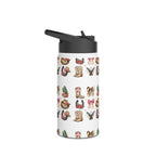 Western Icons insulated water bottle with black carry-loop lid
