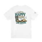 My Happy Hour Is Line Dancing tee shown in an alternate colour