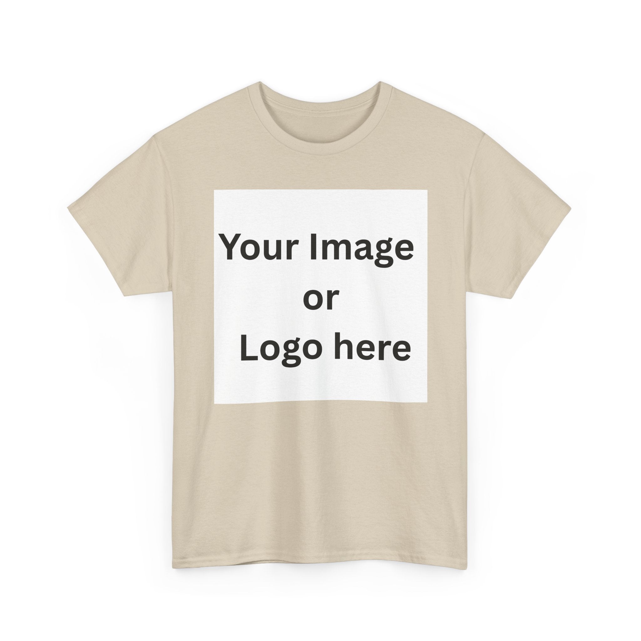 Personalised custom image or logo Gildan 5000 T-shirt mockup – colour option 10
