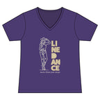 Women’s More Than Just Steps line dance V-neck T-shirt mockup – colour option 8