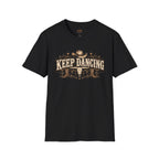 Keep Dancing vintage western T-shirt front product mockup