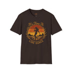 It’s Time to Line Dance women’s T-shirt with vintage Western dancer graphic