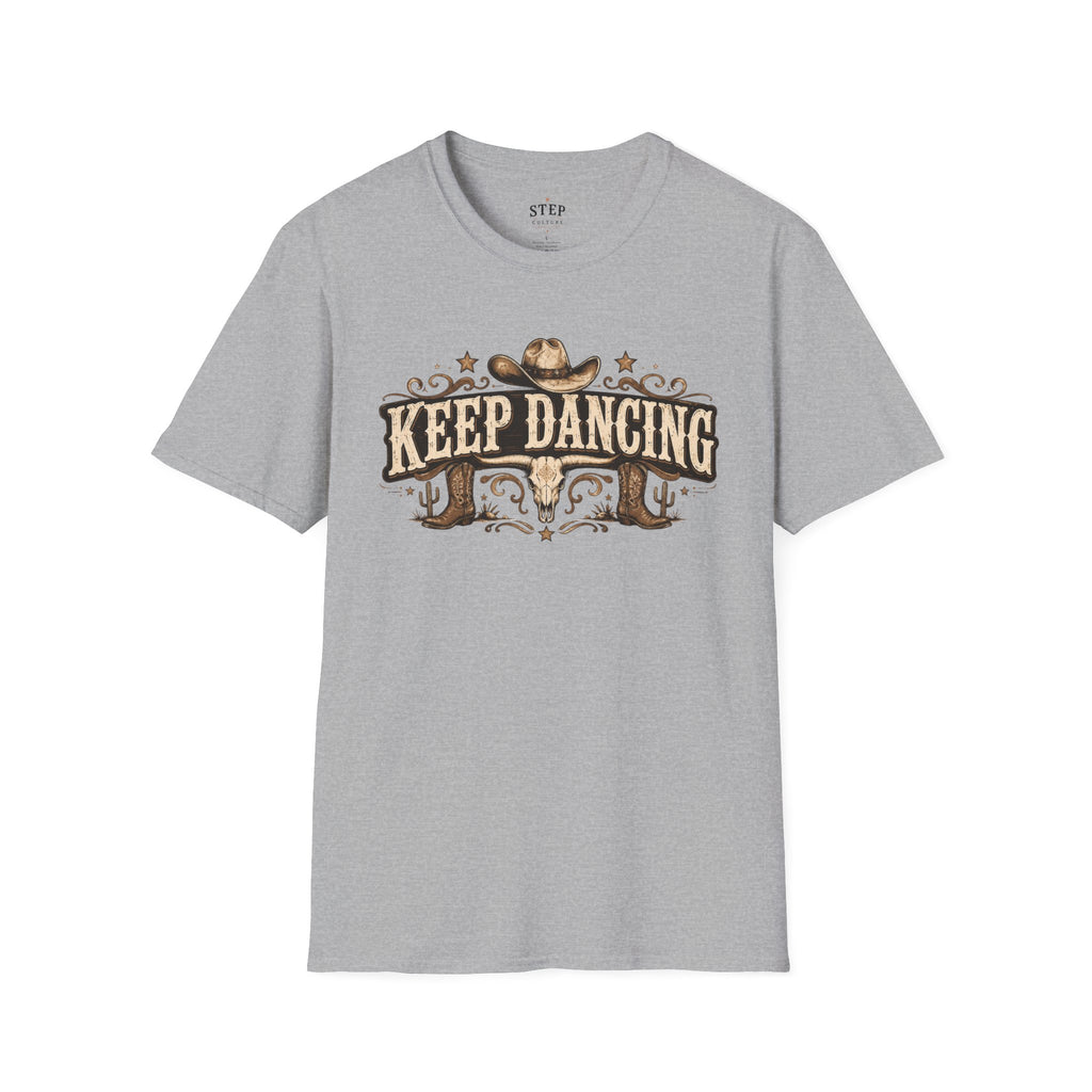 Keep Dancing vintage western tee alternate product view