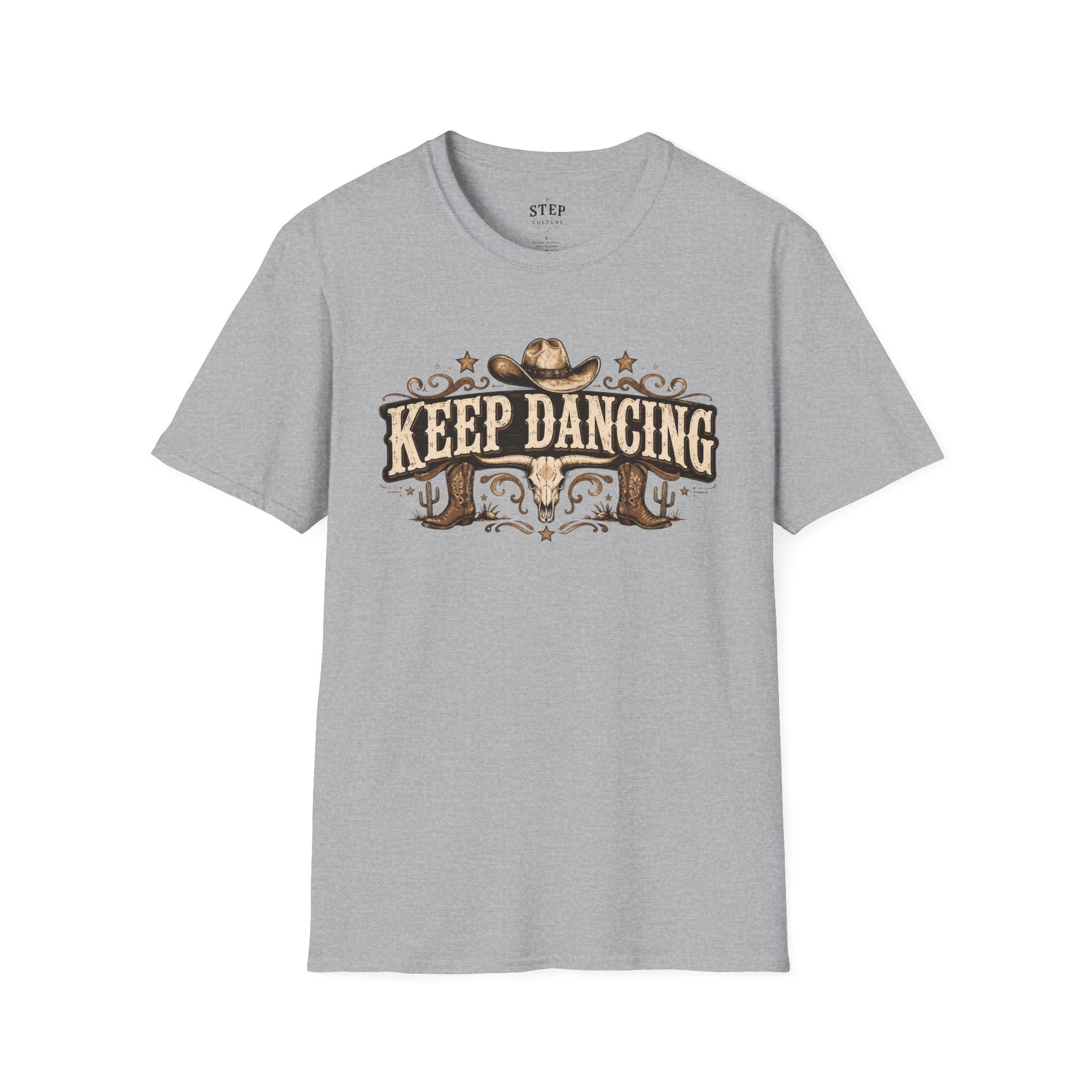 Keep Dancing vintage western tee alternate product view
