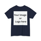 Personalized custom logo Gildan 5000 T-shirt with pocket image, name and back design placeholders – colour option 26