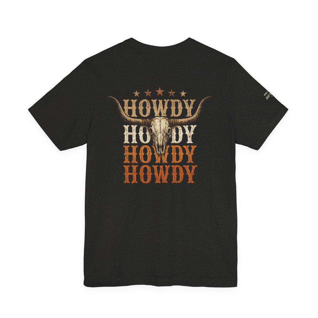 Howdy Howdy Howdy western graphic T-shirt shown in another colour