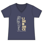 Women’s More Than Just Steps line dance V-neck T-shirt mockup – colour option 7