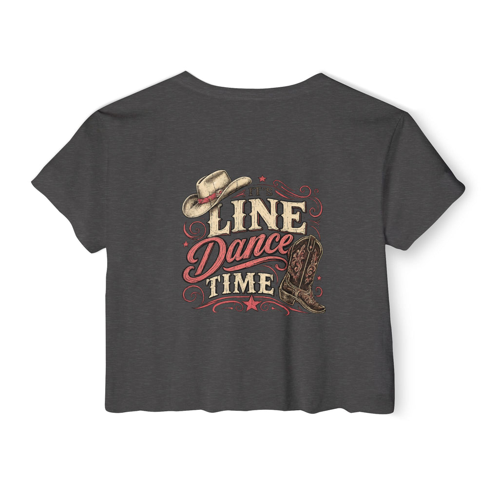 It’s Line Dance Time line dancing crop top