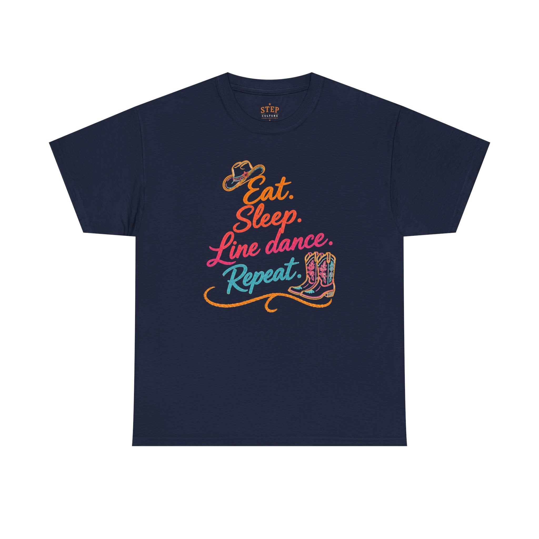 Women’s western Eat Sleep Line Dance Repeat T-shirt product view