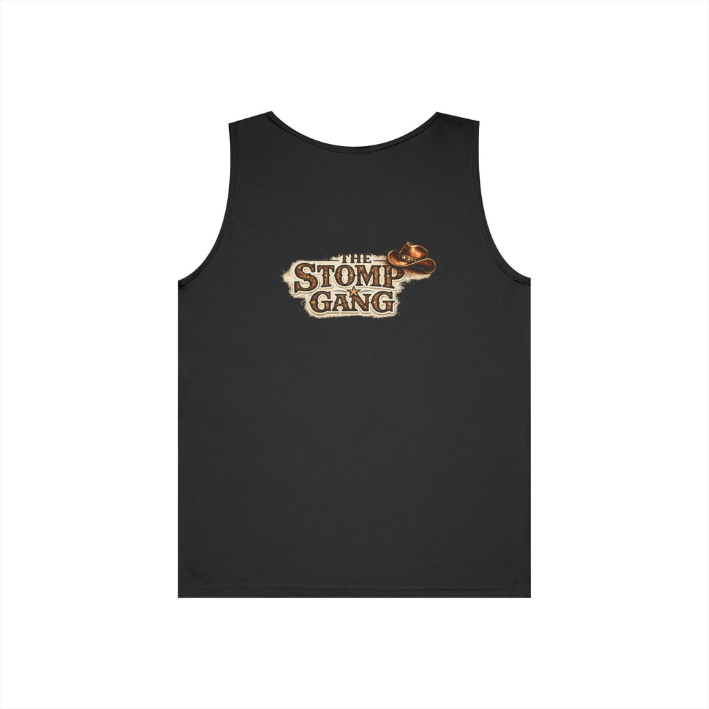 The Stomp Gang line dancing muscle tank front view