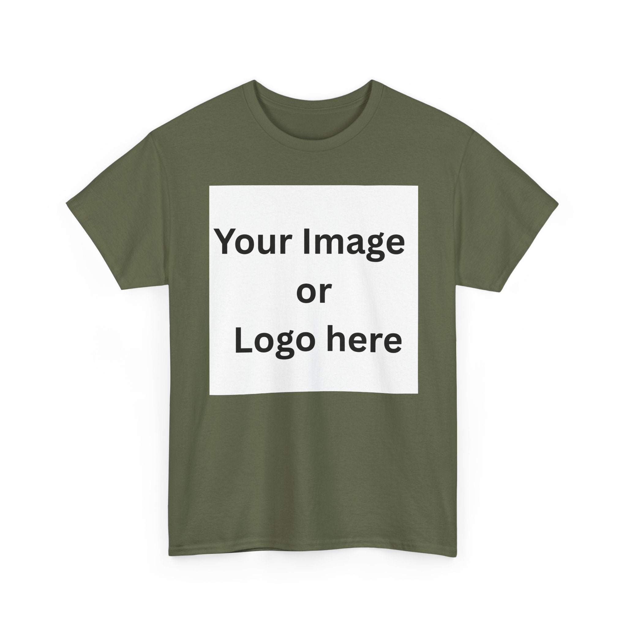 Personalised custom image or logo Gildan 5000 T-shirt mockup – colour option 15