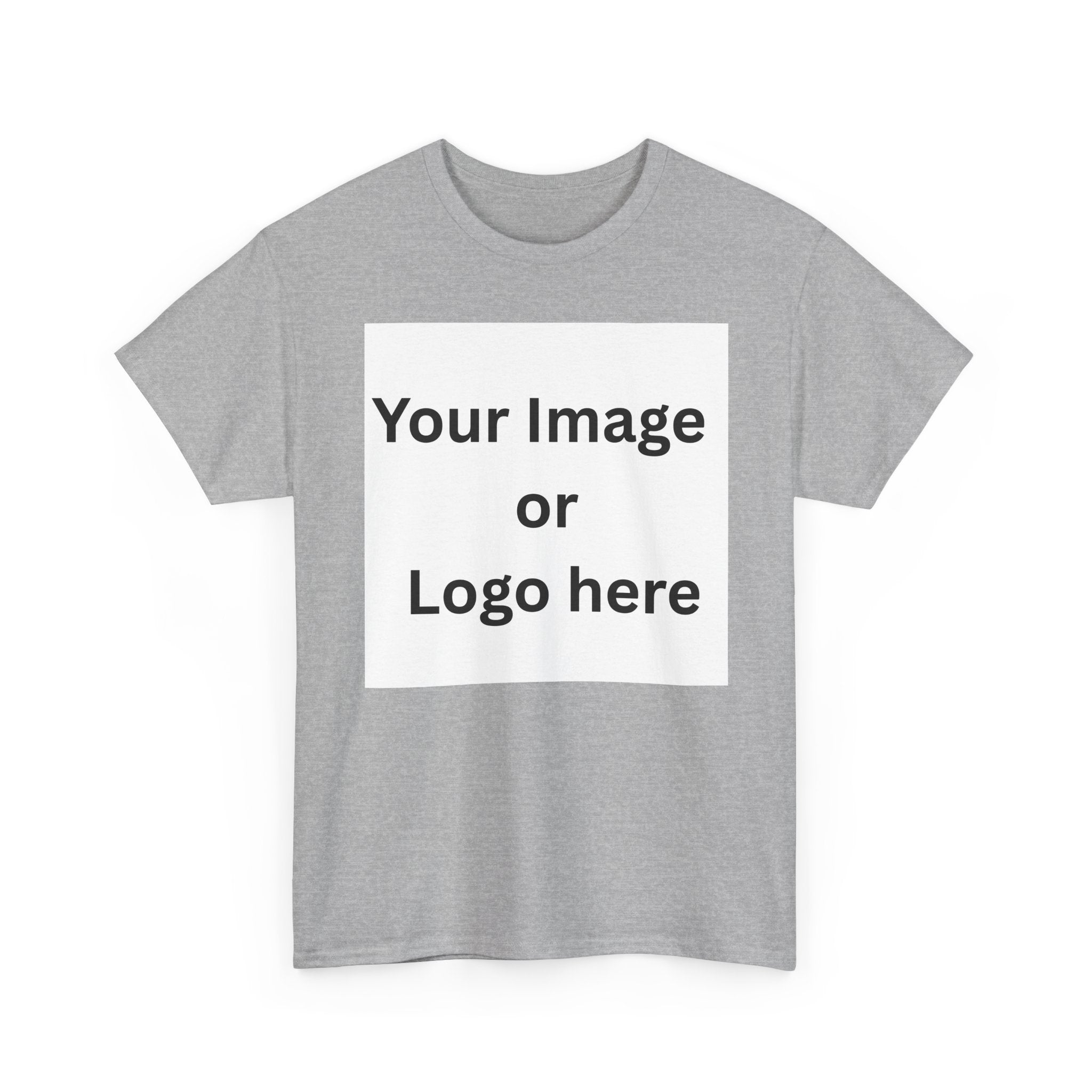 Personalised custom image or logo Gildan 5000 T-shirt mockup – colour option 11