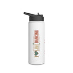 Close-up of the personalised I Love Line Dancing bottle design