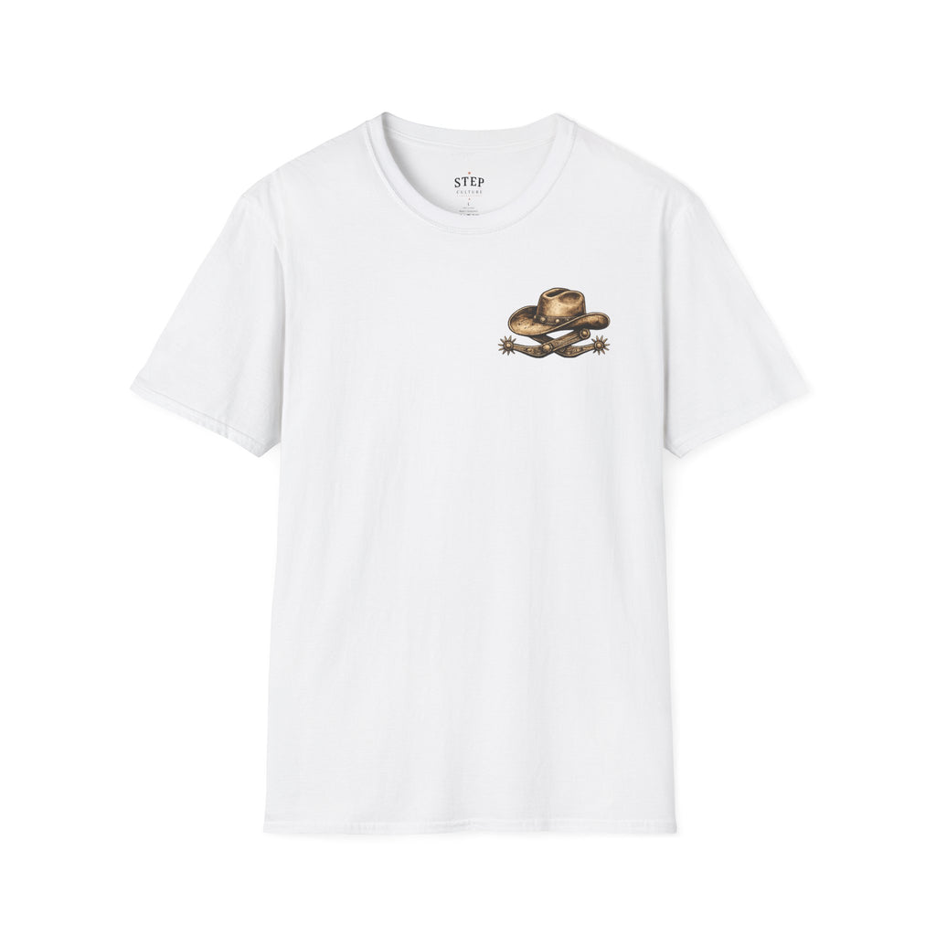 Boots On Worries Off line dancing tee product view