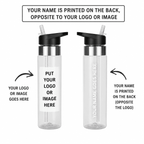 Personalised Tritan sport bottle in a lifestyle setting