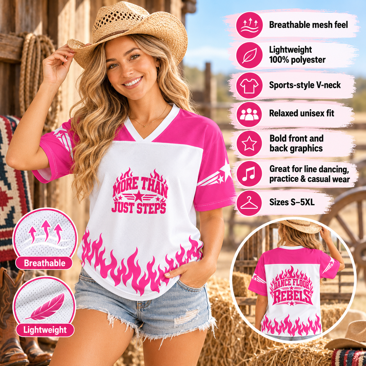 Dance for Rebels – Flame Line Dancing Jersey