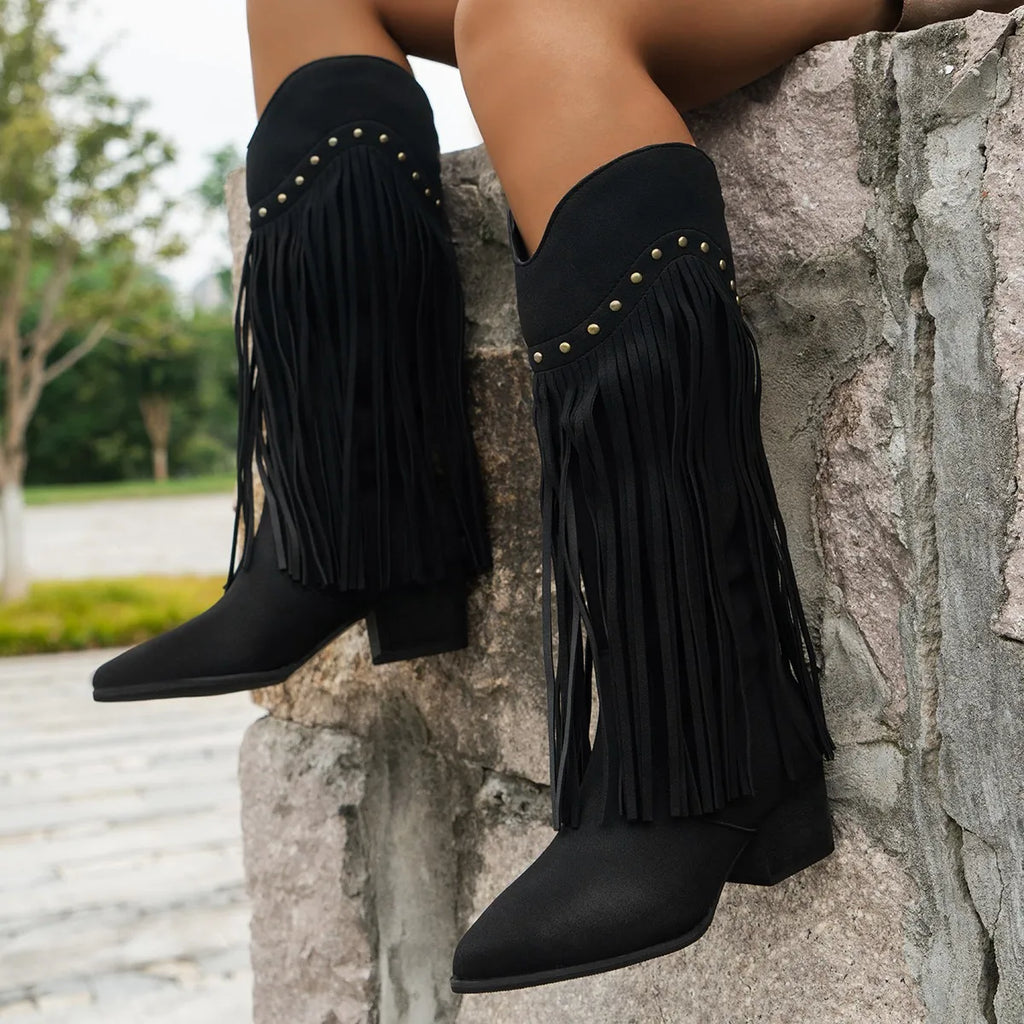 Fringe & Flair Western Boots