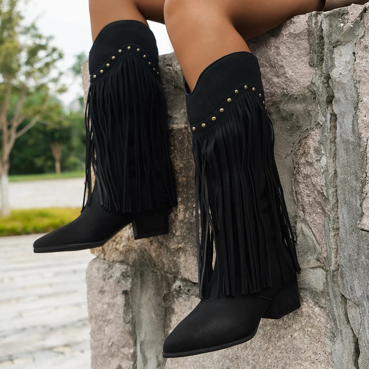 Fringe & Flair Western Boots
