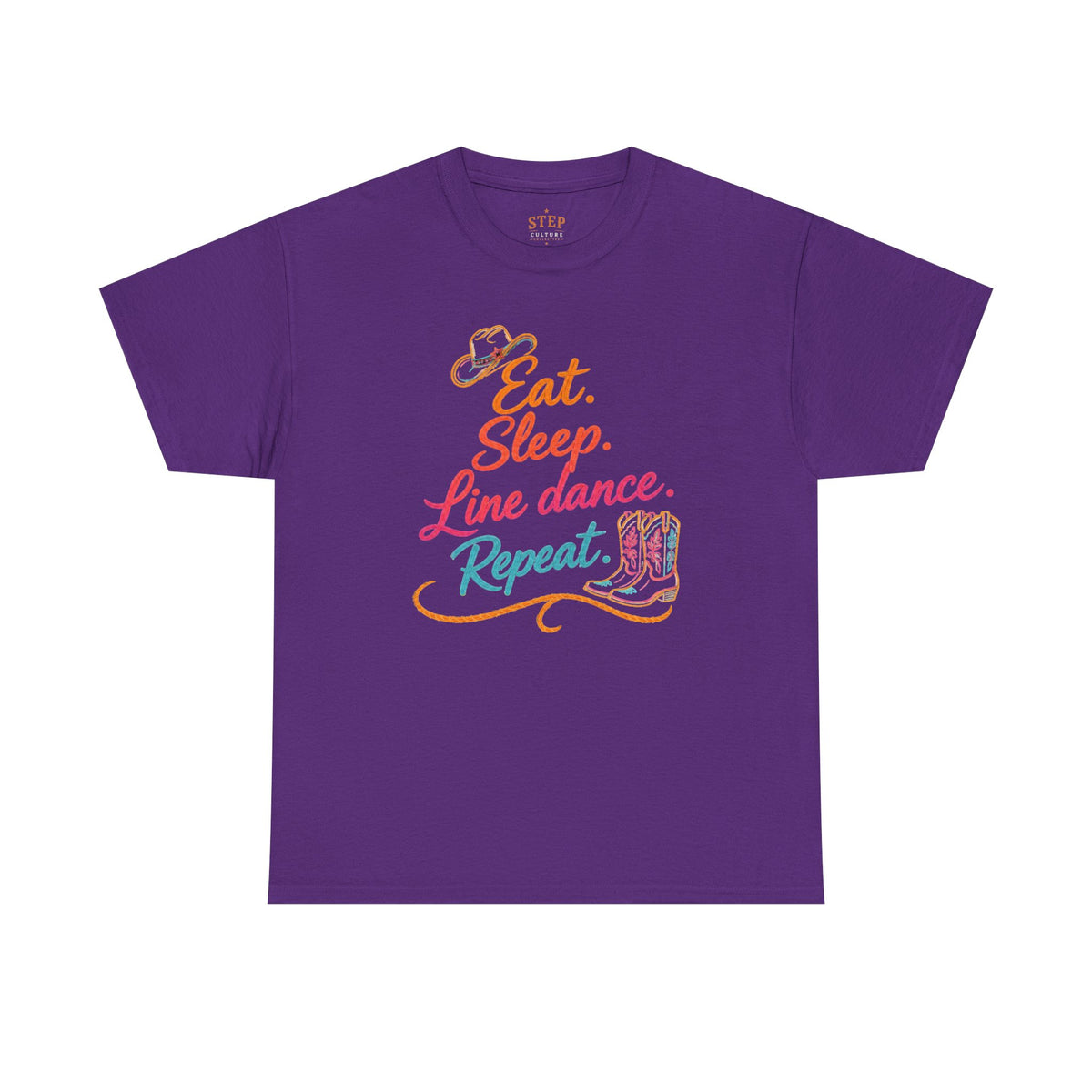 Eat Sleep Line Dance Repeat line dancing tee alternate colour mockup