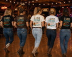 Group of line dancers wearing I Love This Song How Does It Start Again tees