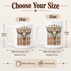 Howdy longhorn skull western mug product details and sizing