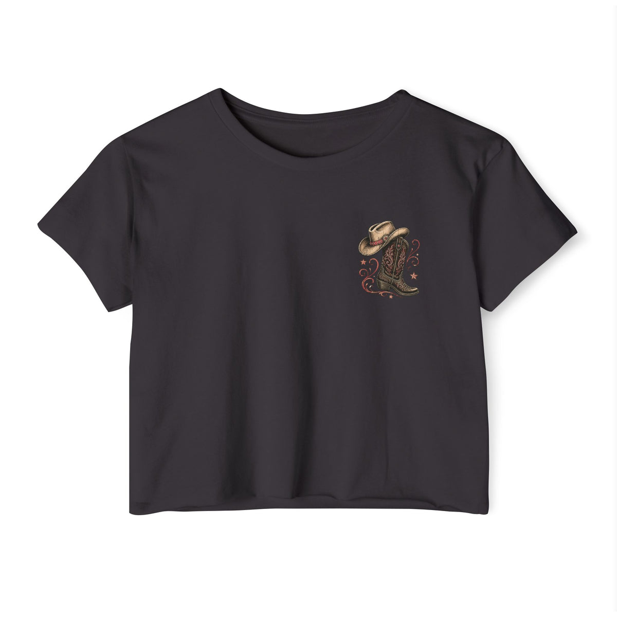 It’s Line Dance Time crop top in available colour