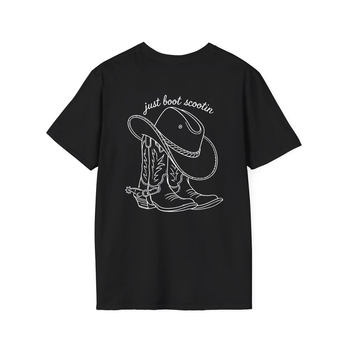 Just Boot Scootin western tee shown in an alternate colour