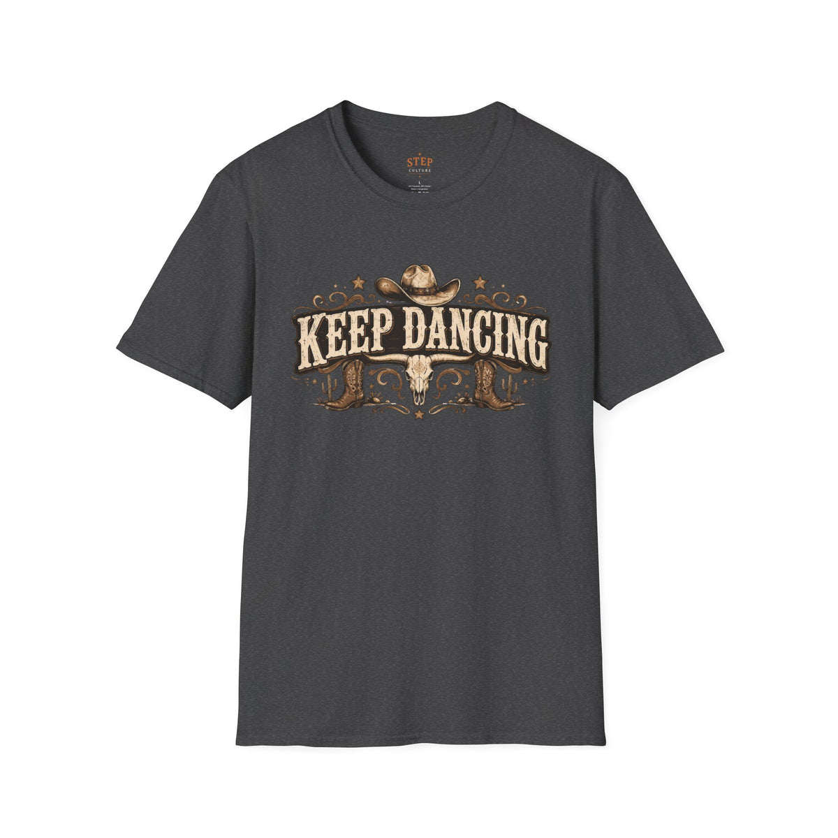 Keep Dancing western graphic T-shirt product view