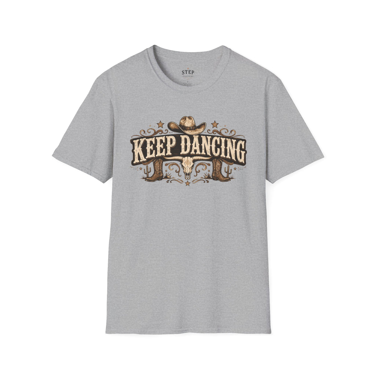 Keep Dancing vintage western tee alternate product view
