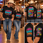 Line Dancing Graffiti unisex jacquard mesh sports jersey lifestyle showing front and back