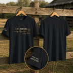 Close-up of the Line Dancing Is My Cardio T-shirt graphic print
