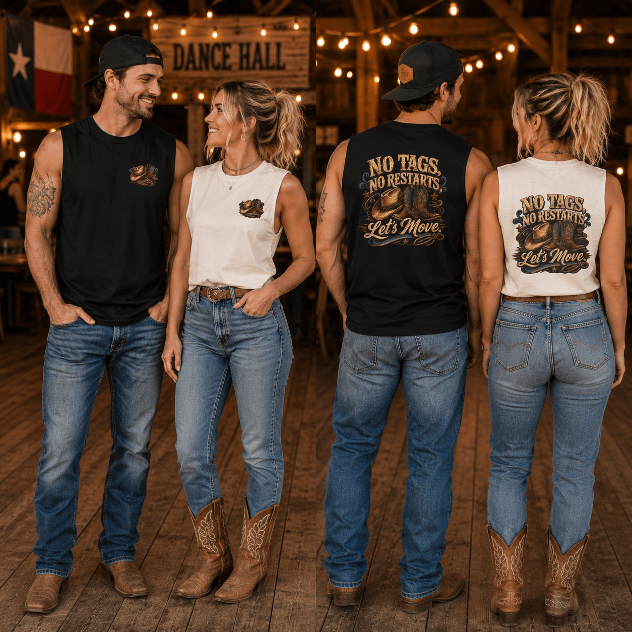 No Tags, No Restarts – Let’s Move muscle tank lifestyle image