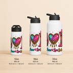 Peace Love Line Dance wrap-around bottles in 12oz, 18oz and 32oz sizes