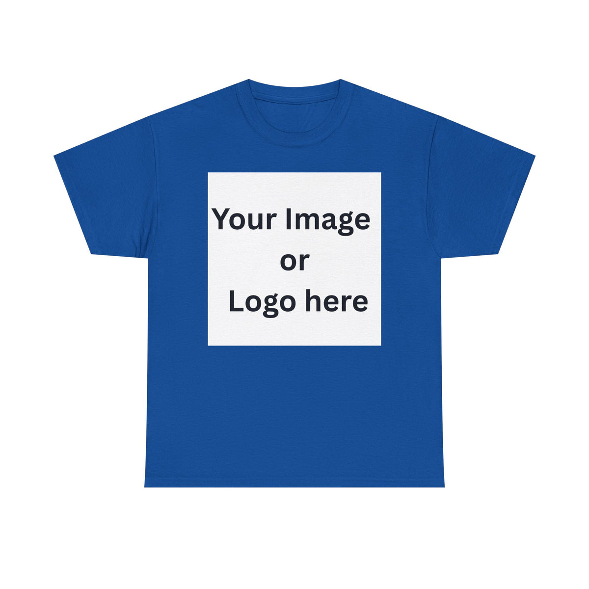 Personalised custom image or logo Gildan 5000 T-shirt mockup – colour option 4