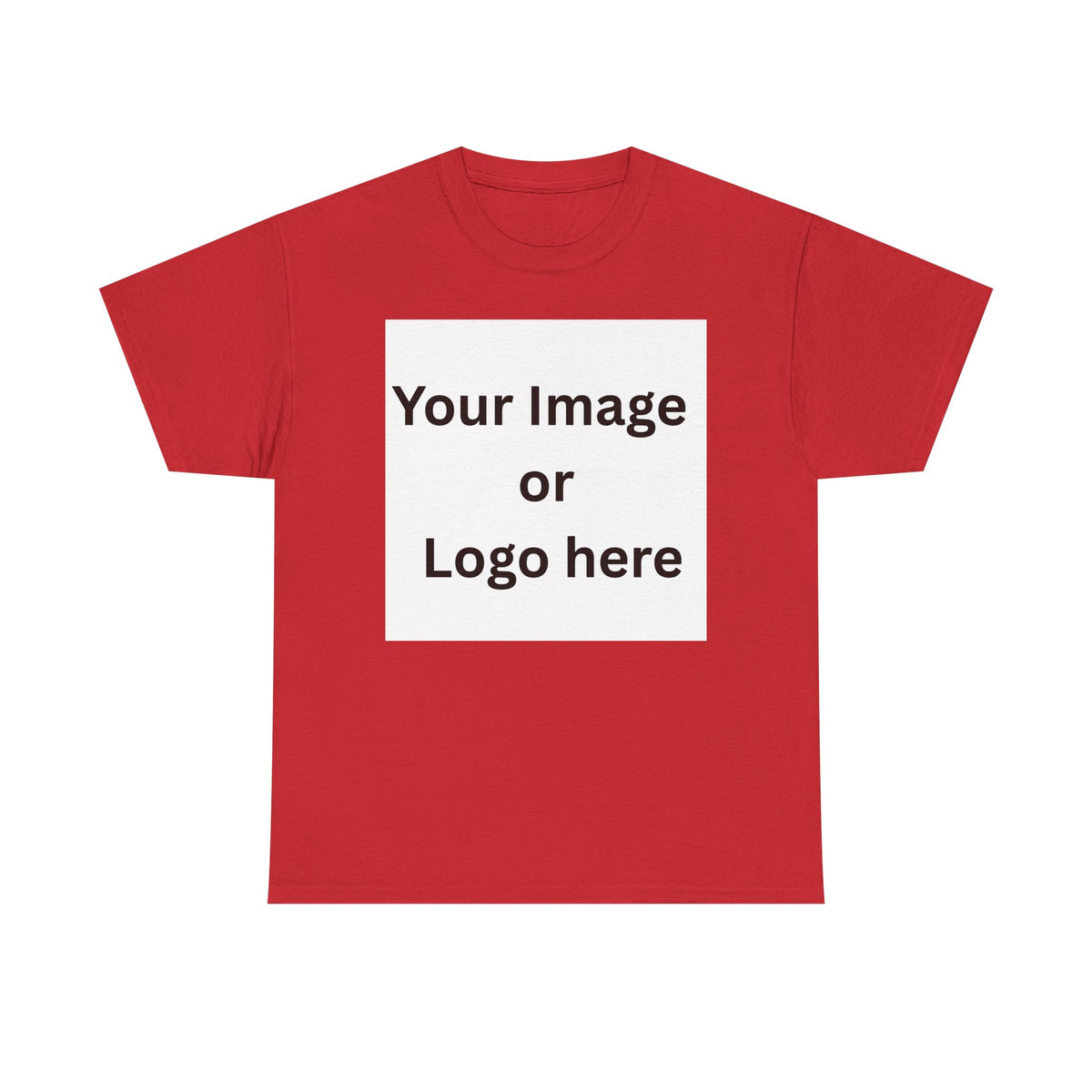 Personalised custom image or logo Gildan 5000 T-shirt mockup – colour option 8