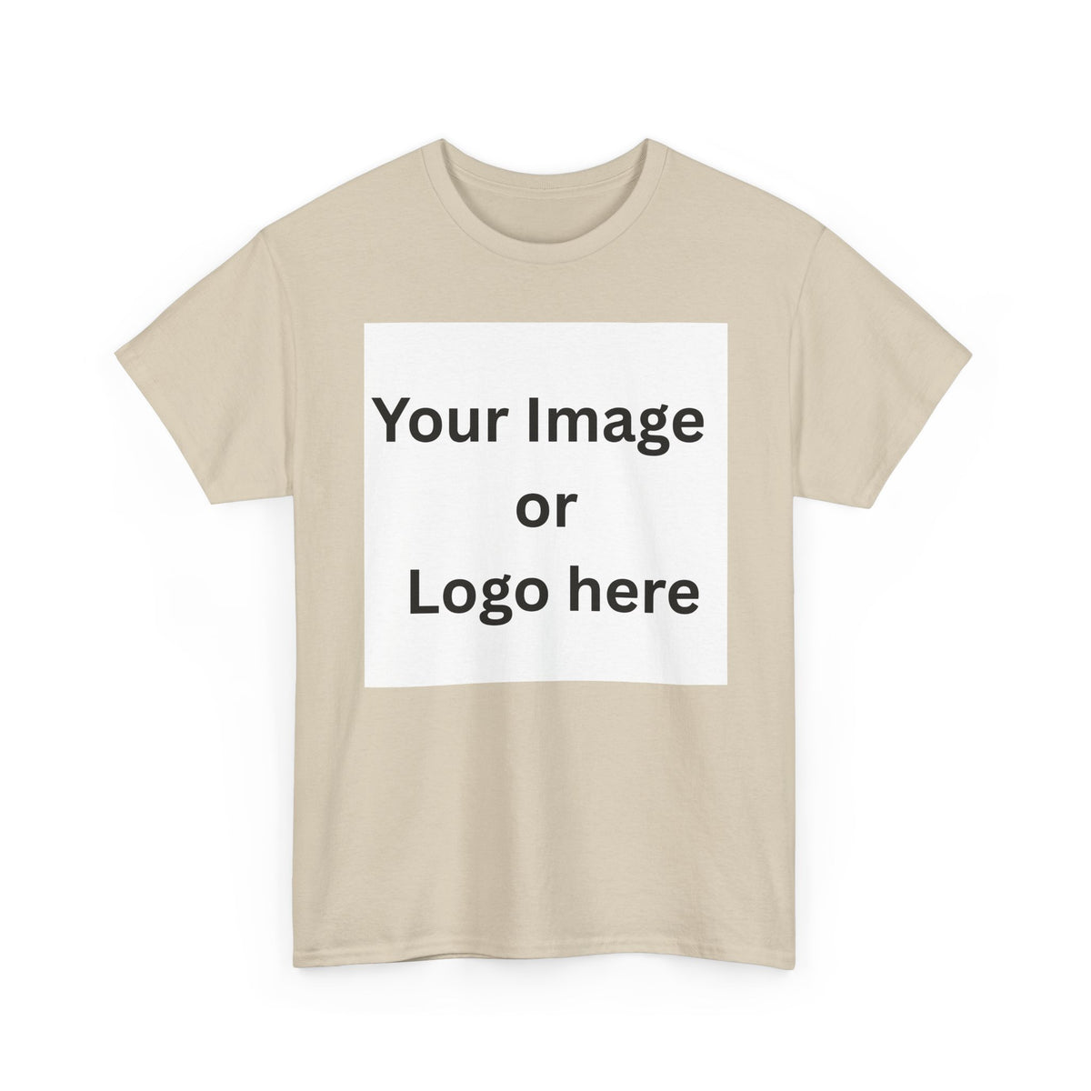 Personalised custom image or logo Gildan 5000 T-shirt mockup – colour option 10