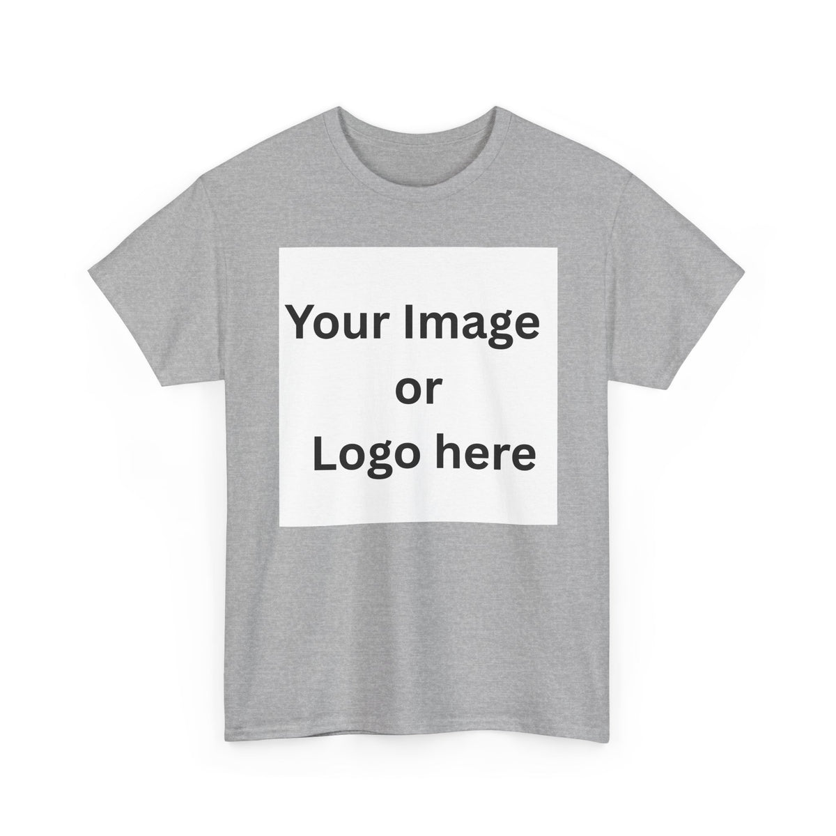 Personalised custom image or logo Gildan 5000 T-shirt mockup – colour option 11