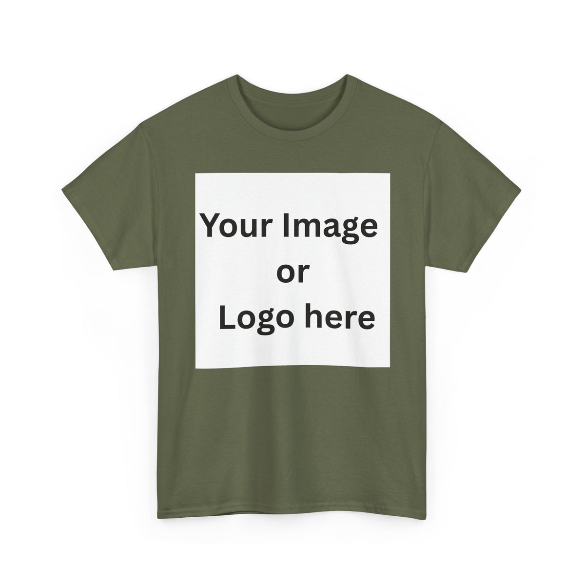 Personalised custom image or logo Gildan 5000 T-shirt mockup – colour option 15