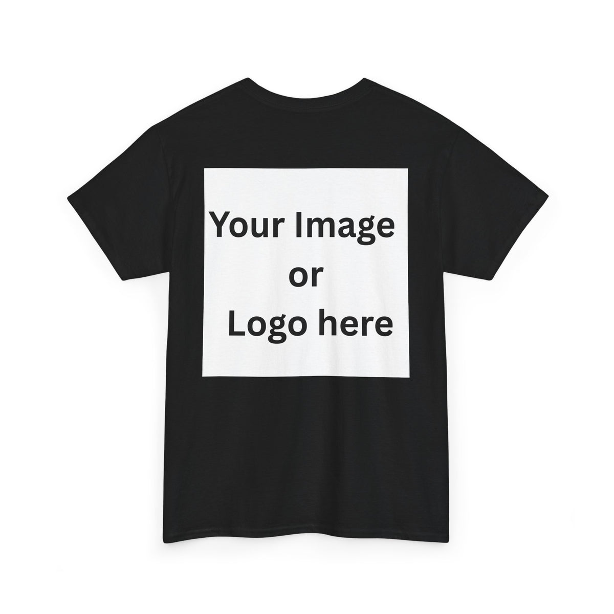Personalized custom logo Gildan 5000 T-shirt with pocket image, name and back design placeholders – colour option 5
