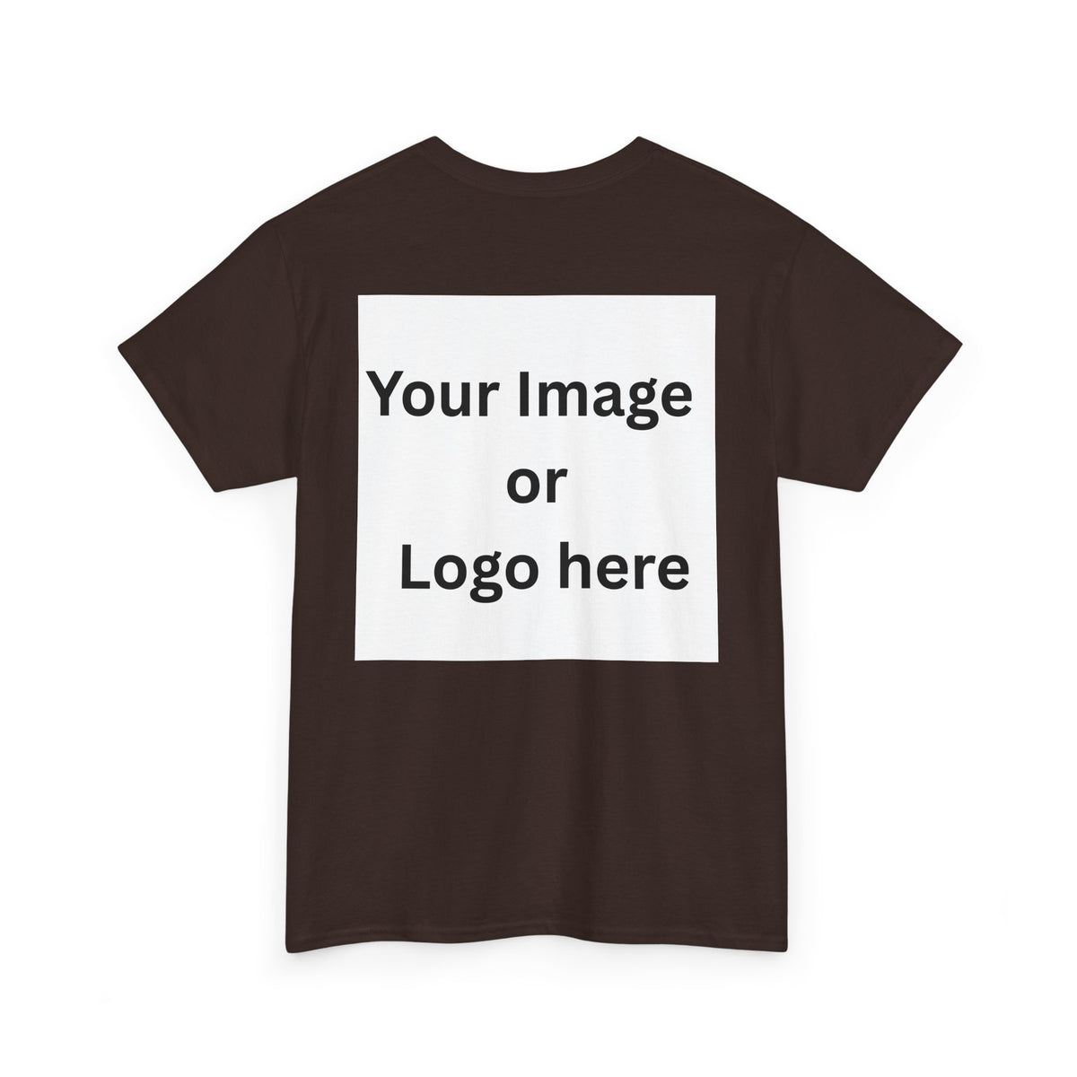 Personalized custom logo Gildan 5000 T-shirt with pocket image, name and back design placeholders – colour option 13