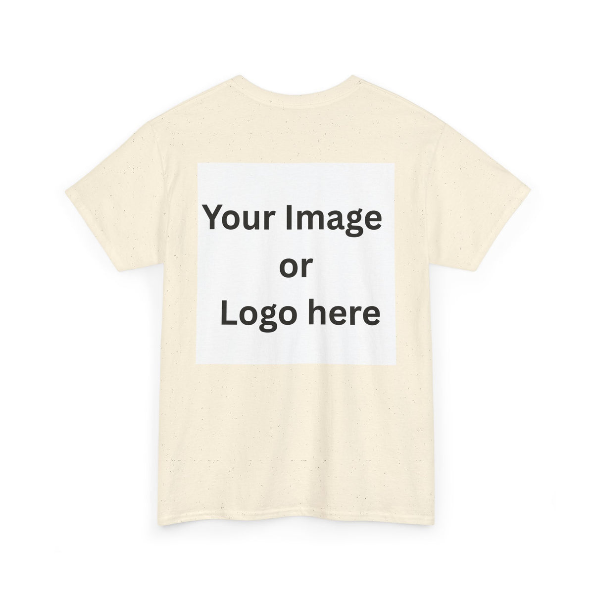 Personalized custom logo Gildan 5000 T-shirt with pocket image, name and back design placeholders – colour option 15