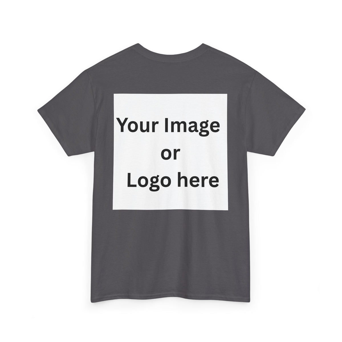 Personalized custom logo Gildan 5000 T-shirt with pocket image, name and back design placeholders – colour option 23