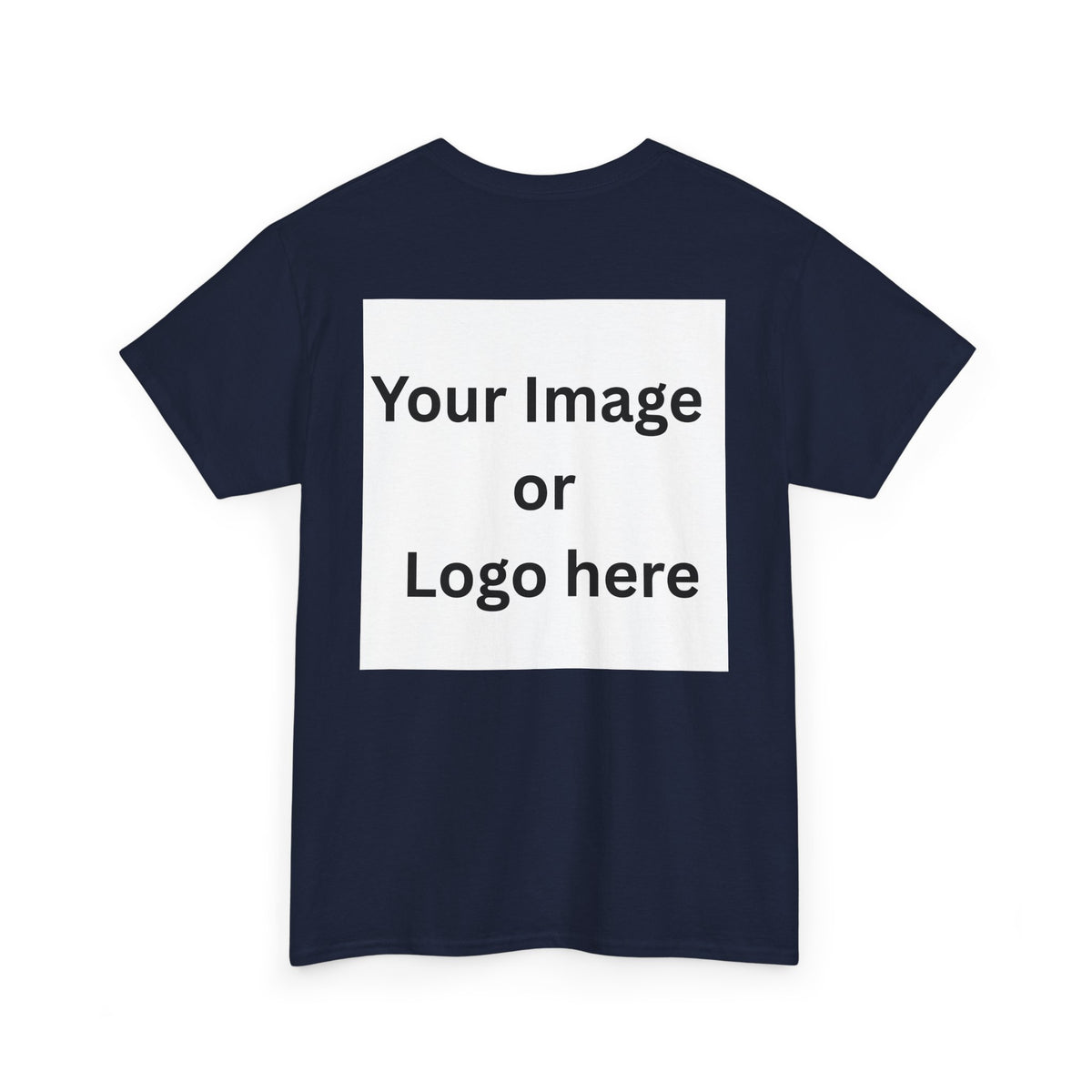 Personalized custom logo Gildan 5000 T-shirt with pocket image, name and back design placeholders – colour option 26