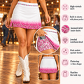 Let's Go Girls Pink Ombre A-Line Line Dancing Skort
