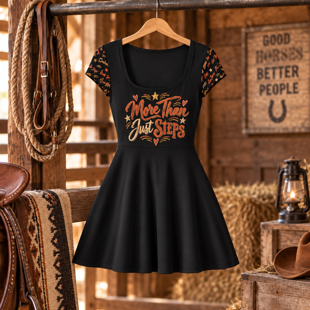 More Than Just Steps Line Dancing Sports Dress | Built-In Bike Pants & Phone Pocket product image
