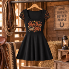 More Than Just Steps Line Dancing Sports Dress | Built-In Bike Pants & Phone Pocket product image